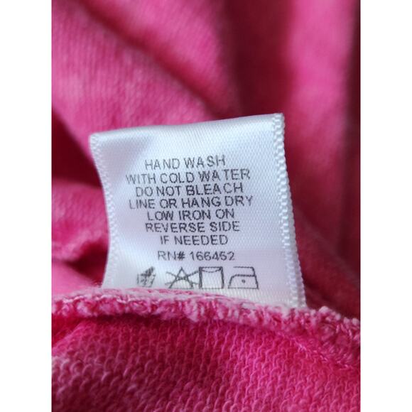 J.Her Mineral Wash Butterfly Hoodie Open Front Oversized Shacket Pink Size 3XL - Picture 8 of 10